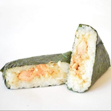 Onigiri au saumon sauce teriyaki